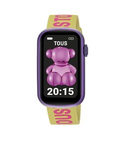 Женские умные часы с Т-образным ремешком, нейлоновым ремешком и силиконовым ремешком цвета фуксии Tous, фиолетовый
