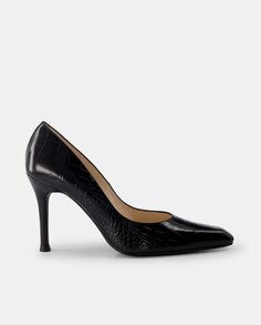 Женские туфли Stenir из кожи с тиснением под крокодила, на каблуке-шпильке Lodi, черный