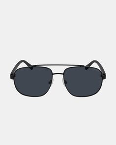 Черные металлические солнцезащитные очки-авиаторы с поляризационными линзами Nautica, черный