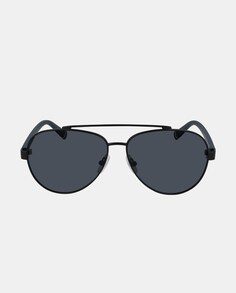 Черные металлические солнцезащитные очки-авиаторы с поляризационными линзами Nautica, черный