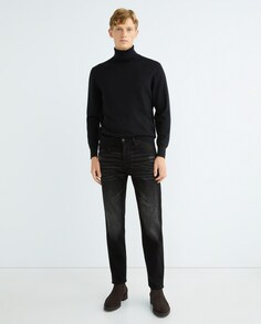 Мужские джинсы прямого потертого цвета J24 Armani Exchange, черный