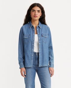 Женская джинсовая рубашка с длинным рукавом Levi&apos;s, синий Levis