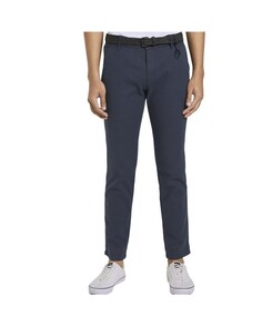 Обычные мужские брюки чинос темно-синего цвета Tom Tailor