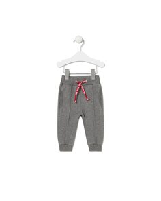 Однотонные детские спортивные штаны из хлопка Tous, серый