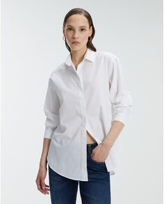 Женская рубашка из поплина с длинными рукавами Andam, белый