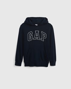 Толстовка с капюшоном для мальчика с логотипом Gap, синий