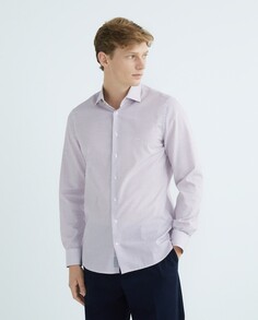 Мужская классическая рубашка в клетку на заказ Michael Kors, фиолетовый