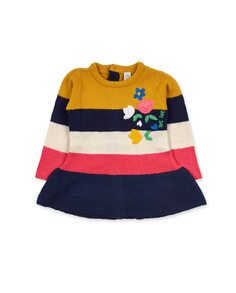Разноцветное трикотажное платье для девочки Tuc tuc, мультиколор