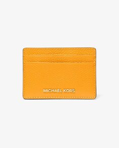 Женская визитница оранжевого цвета из кожи Michael Michael Kors, оранжевый