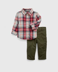 Комплект для мальчика, состоящий из рубашки и штанишек Gap, мультиколор