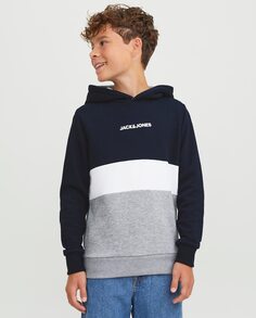 Толстовка с капюшоном для мальчика Jack &amp; Jones, темно-синий