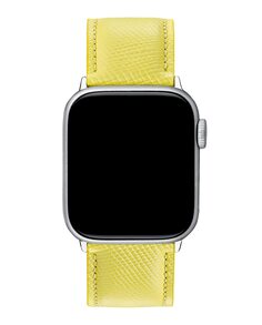 Ремешок Apple Watch из переливающейся желтой кожи Aristocrazy, желтый