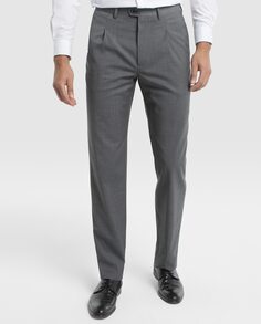 Мужские классические брюки Mirto классического серого цвета Mirto, темно-серый