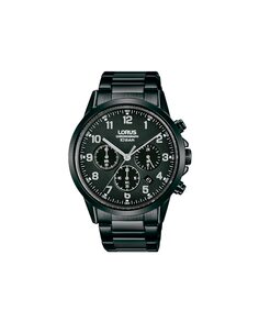Мужские часы Sport man RT321KX9 со стальным и черным ремешком Lorus, черный