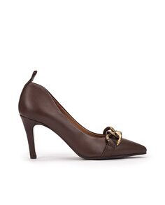 Женские темно-коричневые кожаные туфли Pedro Miralles, темно-каштановый
