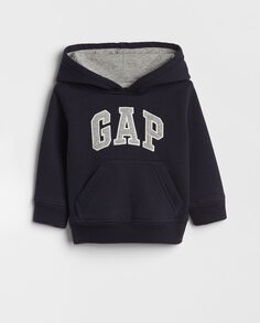 Толстовка с капюшоном для мальчика с логотипом Gap, темно-синий