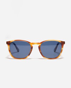 Овальные солнцезащитные очки из органического ацетата светло-гаванского цвета с поляризованными линзами No Idols, коричневый