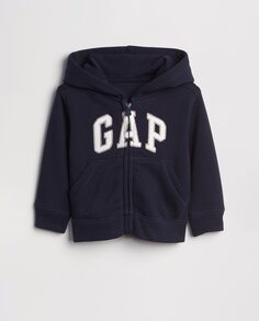 Толстовка с капюшоном для мальчика с логотипом Gap, темно-синий