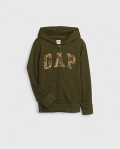 Толстовка с капюшоном для мальчика Gap, темно-зеленый