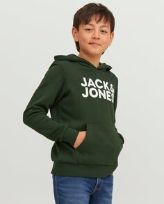 Толстовка для мальчика Jack &amp; Jones, темно-зеленый