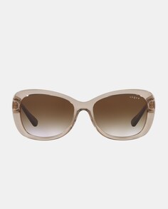 Коричневые солнцезащитные очки «кошачий глаз» Vogue, коричневый