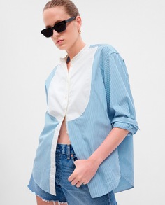 Женская рубашка с длинным рукавом Gap, синий