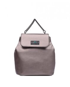 Средний женский рюкзак с металлической застежкой-магнитом Beats, серебро