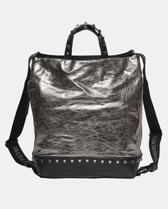 Темно-серый металлик-хобо, трансформируемый в рюкзак Robert Pietri, серый