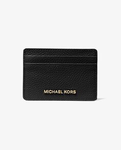 Женская визитница из черной кожи Michael Michael Kors, черный