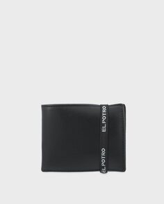 Мужской кошелек El Potro из яловой кожи черного цвета El Potro, черный
