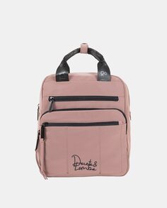 Персиковый рюкзак телесного цвета на молнии Devota &amp; Lomba