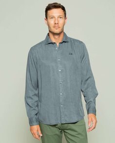 Однотонная серая мужская рубашка стандартного кроя Scotta 1985, серый