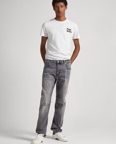 Easton мужские свободные серые джинсы Pepe Jeans, серый