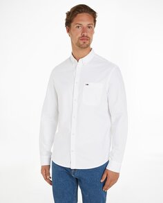 Мужская рубашка стандартного кроя с длинными рукавами Tommy Jeans, белый