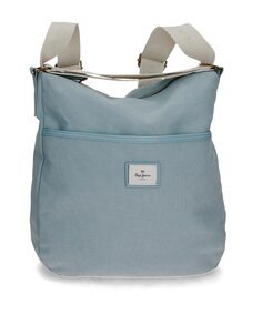 Женский рюкзак трансформируемый в синюю сумку Cora Pepe Jeans, синий