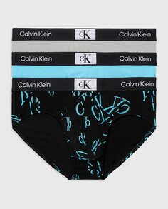 Комплект из 3 мужских трусов Calvin Klein, мультиколор