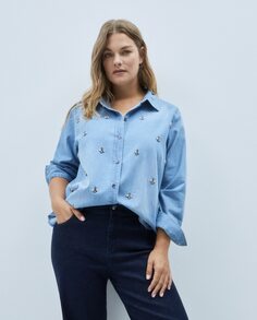 Женская джинсовая рубашка Couchel, синий