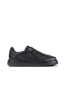 Мужские кожаные кроссовки на шнурках черного цвета Camper, черный