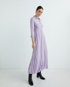 Длинное платье-рубашка Yas, фиолетовый Y.A.S