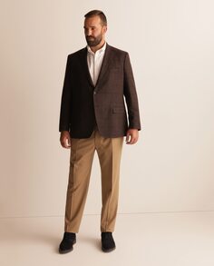 Обычные мужские классические брюки бежевого цвета больших размеров Mirto, бежевый