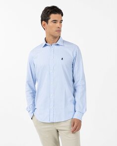 Мужская полосатая рубашка elPulpo, светло-синий