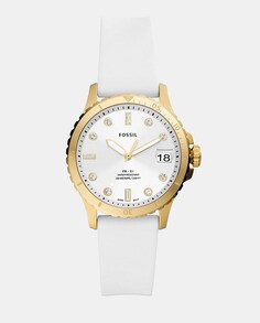 Женские часы FB-01 ES5286 белые силиконовые Fossil, белый