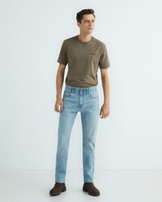 Мужские джинсы с пятью карманами приталенного кроя Extreme Motion MVP Lee, светло-синий