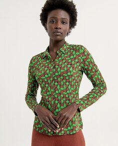 Женская рубашка с длинным рукавом Slim Fit Surkana, зеленый