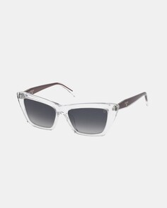 Прозрачные женские солнцезащитные очки «кошачий глаз» из ацетата Tous, белый