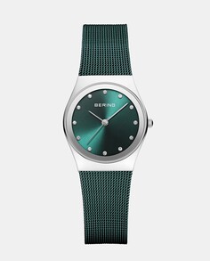Классические женские часы 12927-808 со стальной сеткой Bering, зеленый