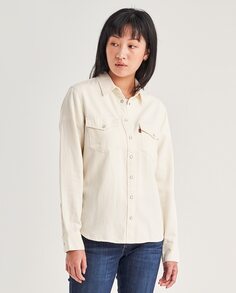 Женская джинсовая рубашка с длинным рукавом Levi&apos;s, белый Levis