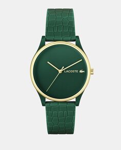 Crocodelle 2001247 зеленые силиконовые женские часы Lacoste, зеленый