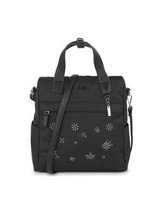 Женский рюкзак Vienna черного цвета на молнии SKPAT, черный