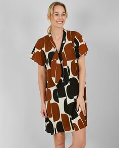 Платье-рубашка с короткими рукавами Trucco, мультиколор